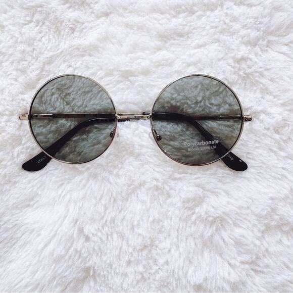Harper Silver Round Lens Sunglasses - Picture 1 of 11